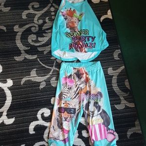 A Justice Slumber Party Pals pajama set